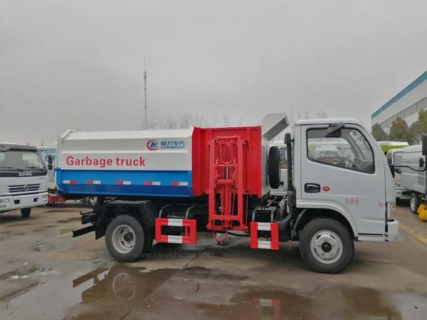 Dongfeng 3 ton to 22ton Side Load Garbage Truck With Lift System For Transport F 3