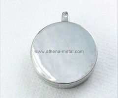 Round Metal Solid Perfume Container   perfume container  