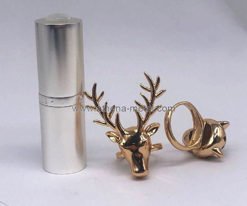 Novelty Lipstick Shell with Jewelry Ring decoration   custom lipstick shell   2