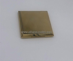 Suqare Metal Compact  OEM Metal Compact box   custom Metal Compact box