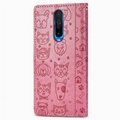 For Xiaomi Redmi K30 Leather Case Cat Dog Flip Wallet Cover  2