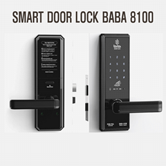Electronic smart door lock BABA 8100 swipe card handle door lock knob