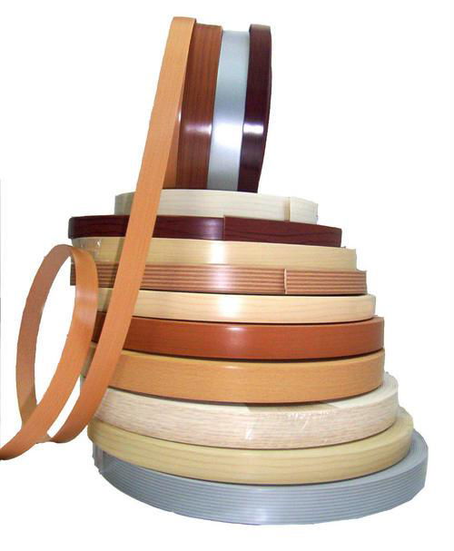 Solid Color and Wood Grain PVC Edge Banding for Furniture 