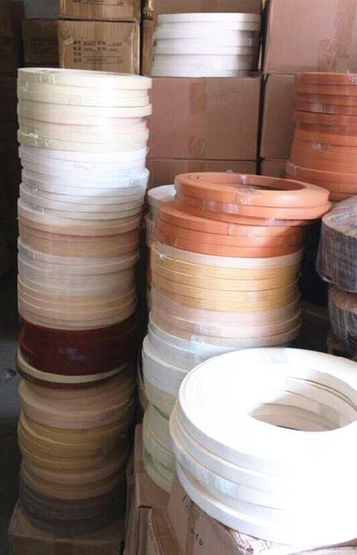 Solid Color and Wood Grain PVC Edge Banding for Furniture  2