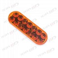 LED trailer 6 Oval Stop Parking Turn Signals Tail Light amber