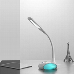   Touch-type three-stage dimming seven-color eye protection LED table lamp