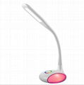   Touch-type three-stage dimming seven-color eye protection LED table lamp