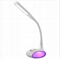   Touch-type three-stage dimming seven-color eye protection LED table lamp