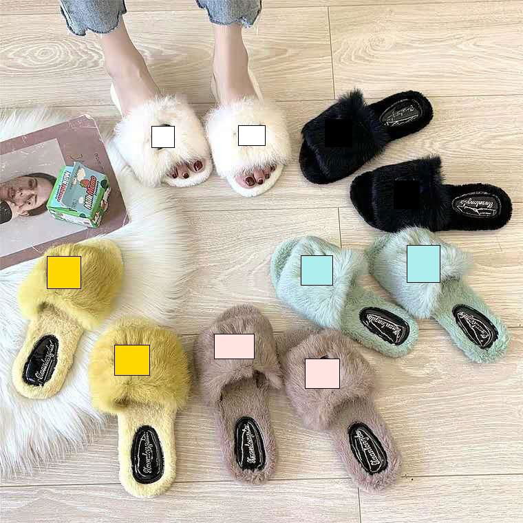 Winter home slippers plush slippers wholesale 3