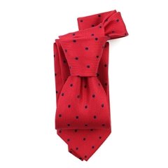 Men's Casual Fashion Handmade Fuchsia Pure 100% Silk Jacquard Polka Dot Ties