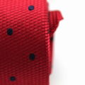 Men's Casual Fashion Handmade Fuchsia Pure 100% Silk Jacquard Polka Dot Ties