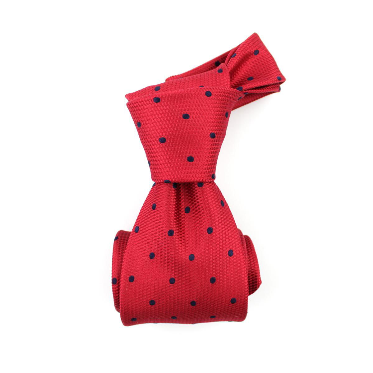 Men's Casual Fashion Handmade Fuchsia Pure 100% Silk Jacquard Polka Dot Ties 5