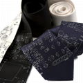 Handmade Men's Novelty Fashion Custom Printed Vintage Circuit Board Silk Tie 3