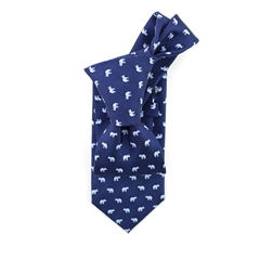 Handmade Men's Fashion Exquisite Silk Custom Printed Animal Elephant Necktie