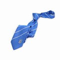 Soccer Gift Pencil Striped Silk Exquisite IFK Football Logo Custom Club Tie 2