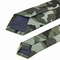 Handmade Men 100% Cotton Print Military Slim Skinny Handmade Camouflage Necktie 4