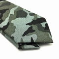 Handmade Men 100% Cotton Print Military Slim Skinny Handmade Camouflage Necktie 3