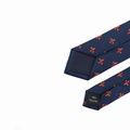 Handmade Exquisite Durable Polyester Woven Slim Skinny Floral Fleur De Lis Tie