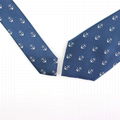 Microfiber Custom Woven Allover Exquisite Nautical Ship Wheel Necktie Anchor 3