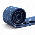 Microfiber Custom Woven Allover Exquisite Nautical Ship Wheel Necktie Anchor 1