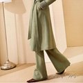 Green long woolen coat Women's Suits AOMI-F000 1