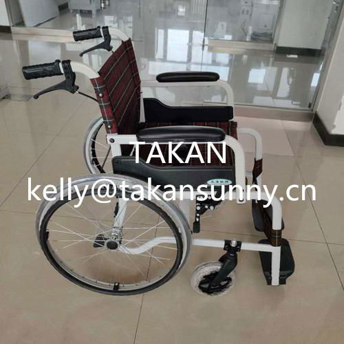 Folding Lightweight Manual Wheelchair For Handicappe