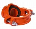 ductile iron grooved pipe fittings grooved mechanical tee