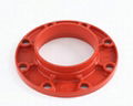 ductile iron grooved pipe fittings grooved threaded flange 1