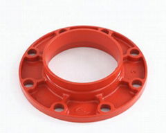 ductile iron grooved pipe fittings grooved threaded flange