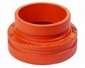 ductile iron grooved pipe fittings grooved threaded reducer