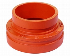 ductile iron grooved pipe fittings grooved threaded reducer