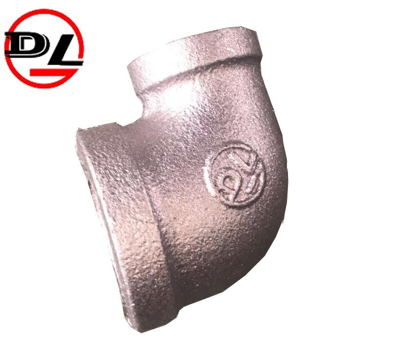 black malleable iron  pipe fittings equal reducing elbow  2