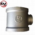 malleable iron  pipe fittings reducing equal tee