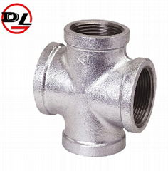 malleable iron  pipe fittings reducing equal cross