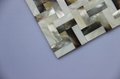Herringbone Black lip and White Shell Mosaic Tiles on Medium Density Fiberboard 3