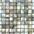 Seamed Square Black Lip Mother of Pearl Shell Mosaic Tile on Mesh