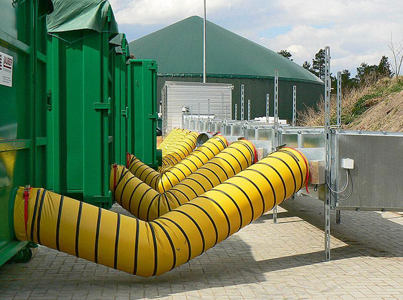 Yellow Flexible Air Ducting    Tarpaulin Fabric Air Duct  2