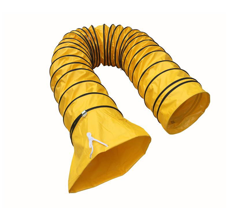 Yellow Flexible Air Ducting    Tarpaulin Fabric Air Duct  3