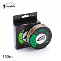 150m Wholesale price PE colourful braided wire 8x colourfu braided fishing line 1