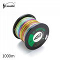 1000m Wholesale price PEcolourful braided wire 8x colourful braided fishing line