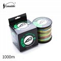 1000m Wholesale price PEcolourful braided wire 8x colourful braided fishing line 4
