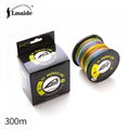 Wholesale price PE colourful braided wire 4x colourful fishing line 2