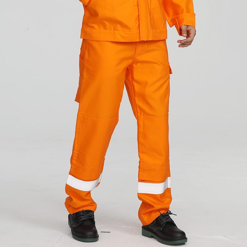 Designable flame retardant cargo pants men's wholesale with reflective tape 2