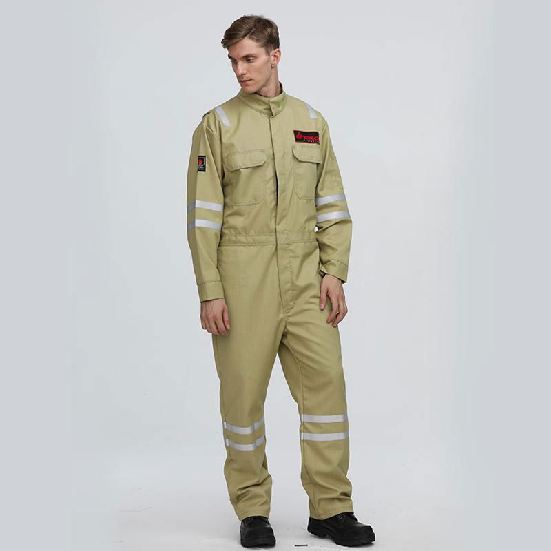 Industrial Flame-Retardant Anti-Static Aramid Fabric work coverall 2