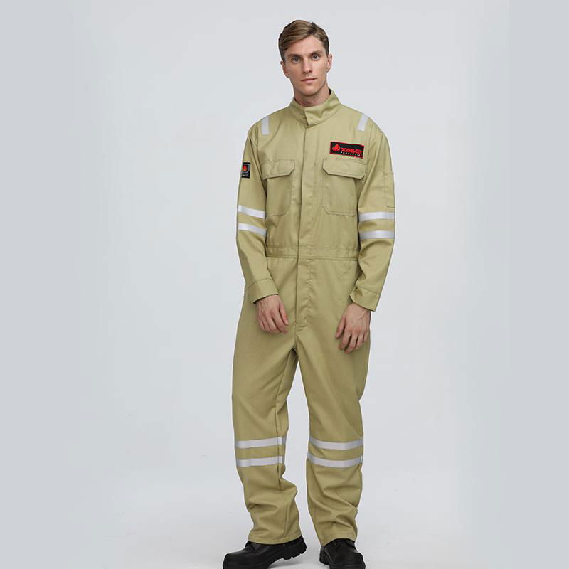 Industrial Flame-Retardant Anti-Static Aramid Fabric work coverall 3