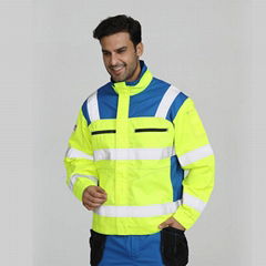 EN20471 protective work jacket for men