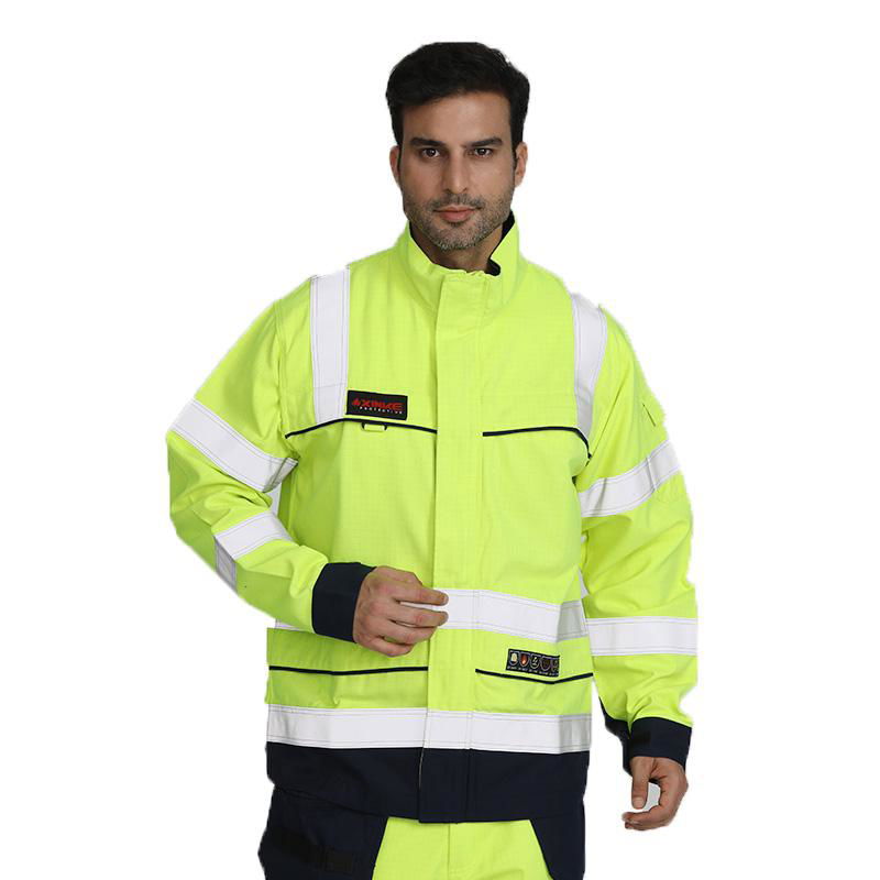 Wholesale Fluorescent Men's Work Safety Jackets