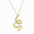 Fashion jewelry 2020 dragon pendant necklace with gold and silver color chain 1