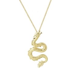 Fashion jewelry 2020 dragon pendant necklace with gold and silver color chain