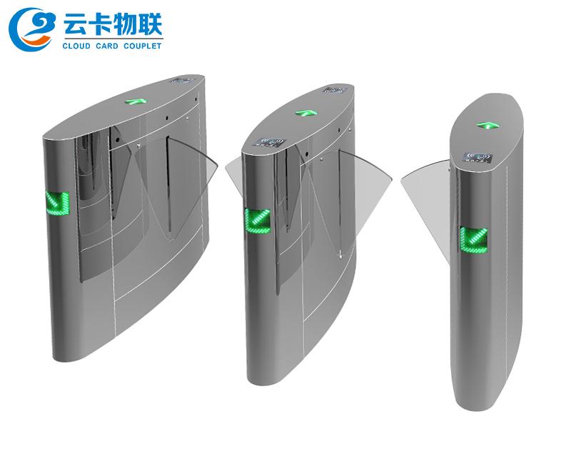 圓弧翼閘動態人臉識別一體機 學校景區工地門禁大廈人行通道閘機